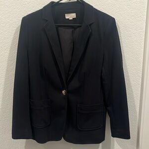 Loft petite blazer with gold button